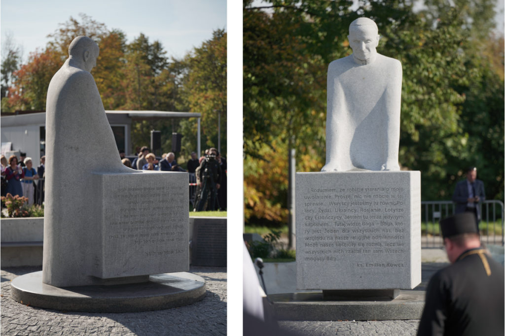 Pomnik bł. ks. Emiliana Kowcza, więźnia KL Majdanek